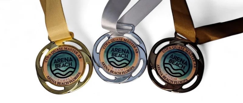 Medalhas para premiação em São Paulo