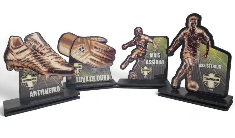 Placa de premiação para melhor atleta