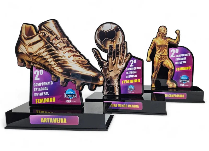 Troféu de futebol em Santa Catarina