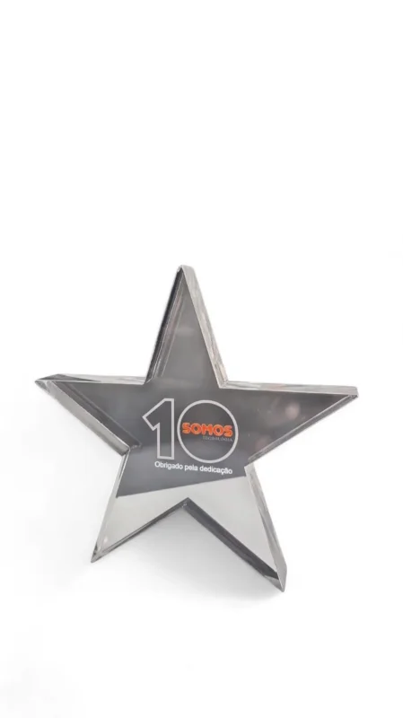 Troféu de homenagem em acrílico em Santa Catarina