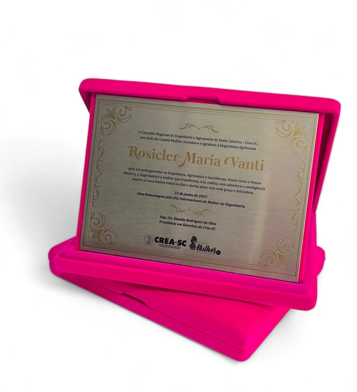 Top One - Placa Homenagem 01