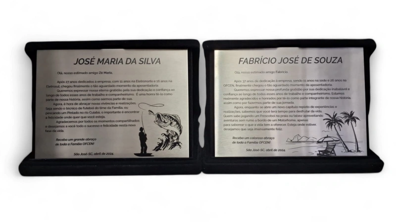 Placas de homenagem