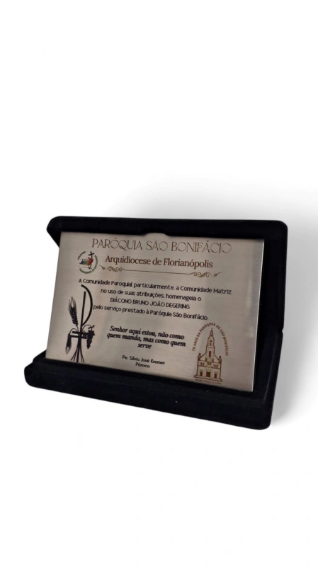 Top One - Placa Homenagem 05