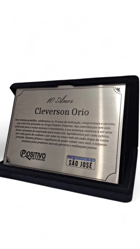 Placas de homenagem