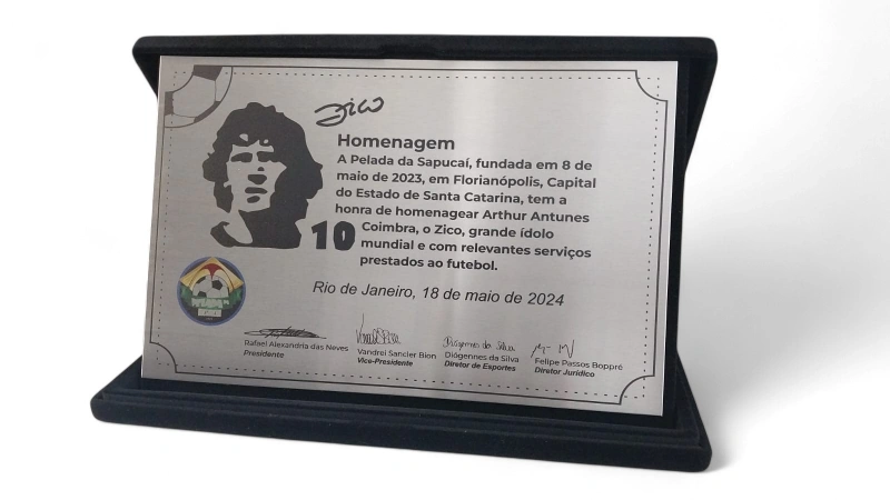 Placas de homenagem